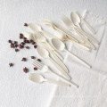 Biodegradable disposable cornstarch cutlery sets